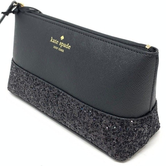 LAST 1🍒NWT🍒 KATE SPADE GRETA GLITTER MAKEUP BAG - Picture 4 of 6